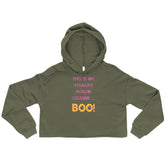 This Is My Straight Person ...Boo! Crop Hoodie
